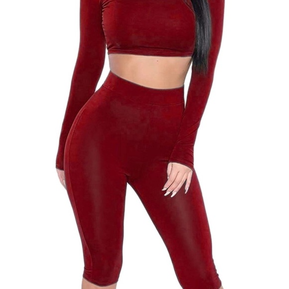 Charlie Crop Top 2piece long sleeve set *NWT* - Picture 6 of 8